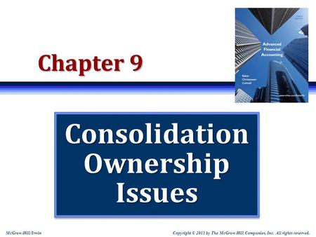 Consolidation Ownership Issues