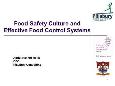 Food Safety Culture and Effective Food Control Systems