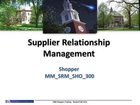 Supplier Relationship Management Shopper MM_SRM_SHO_300