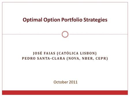 Optimal Option Portfolio Strategies