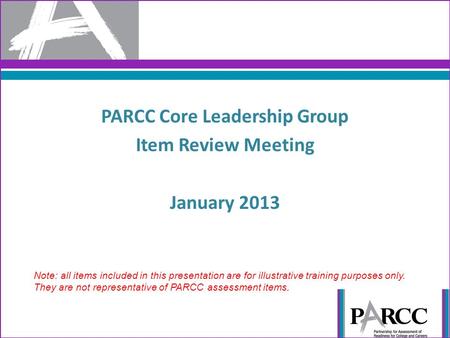 PARCC Core Leadership Group