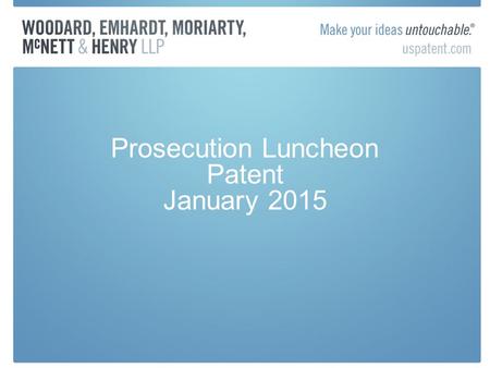 Prosecution Luncheon Patent January 2015. Patent Appeals Standard of Review Teva v. Sandoz (US Supreme Court) –Claim Construction Review Standard –Extrinsic.