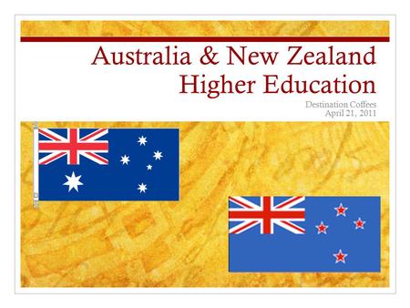 Australia & New Zealand Higher Education