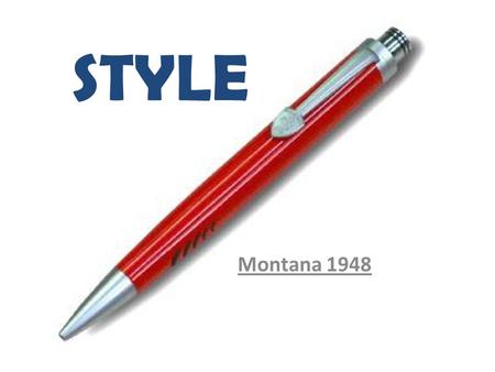 STYLE Montana 1948.