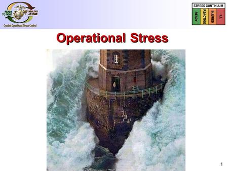 1 Operational Stress. Unique Challenges as Reservists Reserves vs. Active Duty Reserves vs. Active Duty Support (medical, admin) Support (medical, admin)