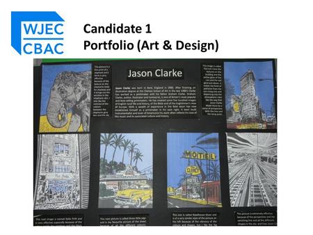 Candidate 1 Portfolio (Art & Design)