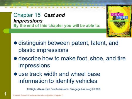 distinguish between patent, latent, and plastic impressions