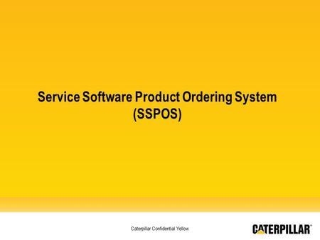 Service Software Product Ordering System (SSPOS)