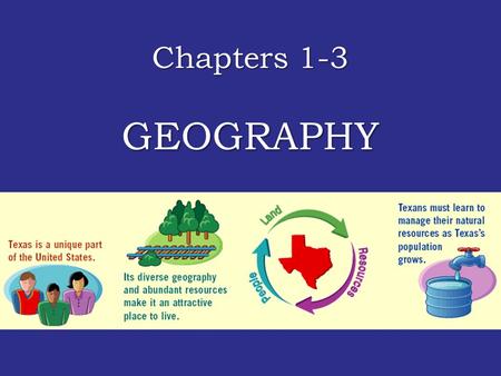 Chapters 1-3 GEOGRAPHY.