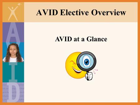 AVID Elective Overview