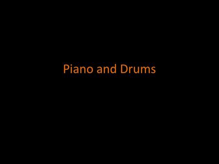 Piano and Drums. Key themes Contrast between sophistication and barbarianism Fear of the unknown Visual and auditory imagery Speaker is experiencing the.