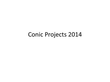Conic Projects 2014.