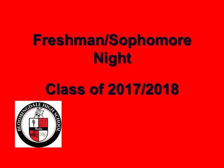 Freshman/Sophomore Night Class of 2017/2018. Tonight’s Topics Graduation Requirements Guidmii Community Service Bright Futures Guidance Website Freshman.