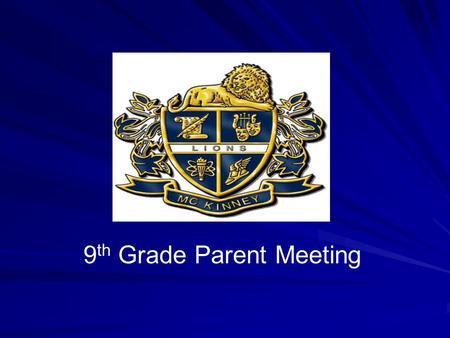 9 th Grade Parent Meeting. Registration Overview.