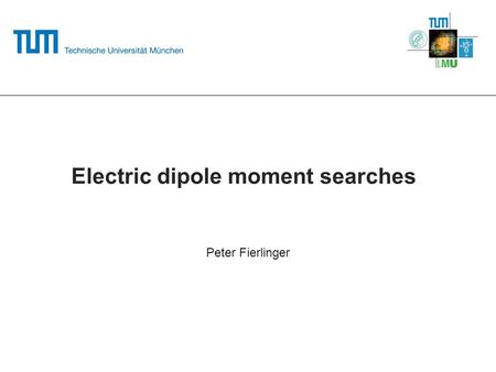 Electric dipole moment searches