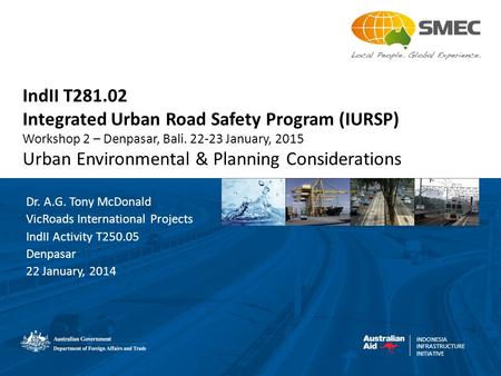 Integrated Urban Road Safety Program (IURSP)