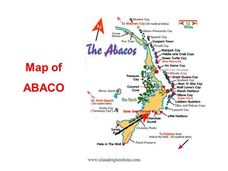 www.islandexplorations.com Map of ABACO www.islandexplorations.com Arial View of Cassuarina.