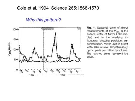 Cole et al. 1994 Science 265:1568-1570 Why this pattern?