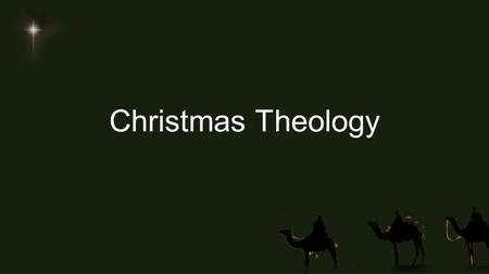 Christmas Theology. Santa (what we think we know)
