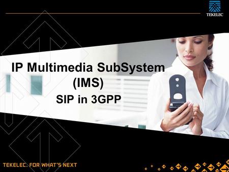 IP Multimedia SubSystem (IMS)