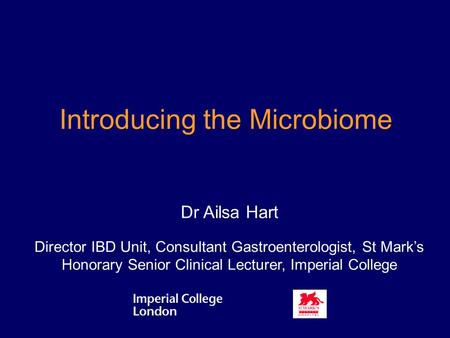 Introducing the Microbiome