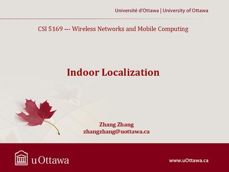 CSI Wireless Networks and Mobile Computing