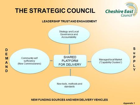 THE STRATEGIC COUNCIL LEADERSHIP TRUST AND ENGAGEMENT NEW FUNDING SOURCES AND NEW DELIVERY VEHICLES Appendix 1 NEW FUNDING SERVOURCES AND NEW DELIVERY.