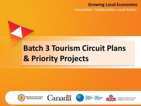 Batch 3 Tourism Circuit Plans & Priority Projects