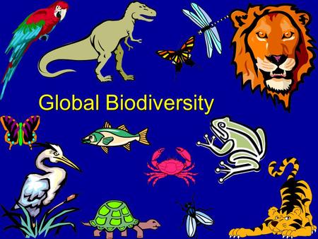 Global Biodiversity What is Biodiversity? We’ll get to that, but first.... Let’s take a step back in time.