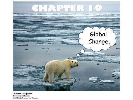 CHAPTER 19 Global Change.