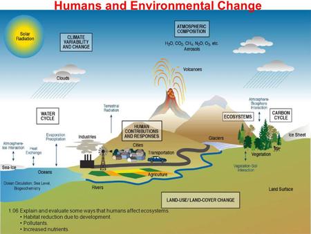Humans and Environmental Change