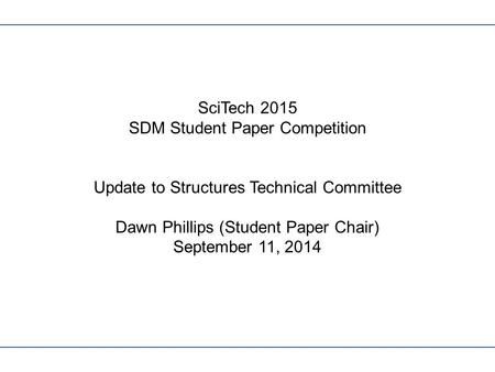 SDM Student Paper Competition