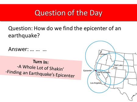 Finding an Earthquake’s Epicenter