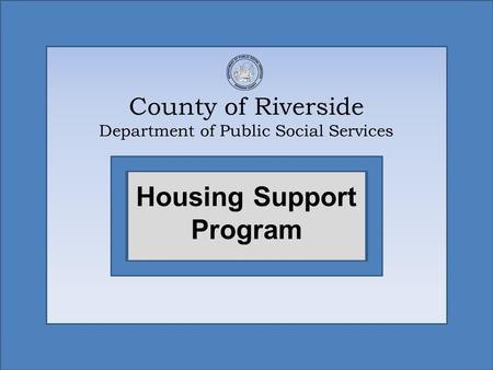 County of Riverside Department of Public Social Services