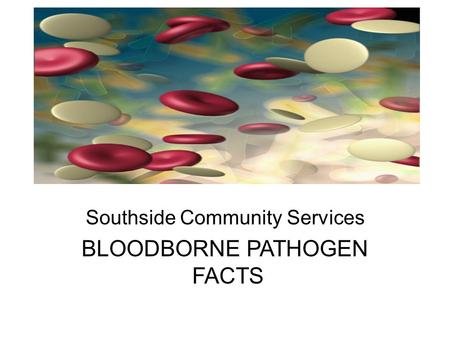 Southside Community Services BLOODBORNE PATHOGEN FACTS