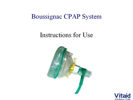 Boussignac CPAP System