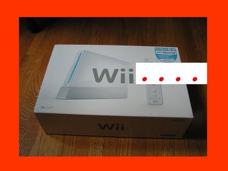 ...Unboxed! Start with the Console Plug the Sensor Bar into the Wii Console.