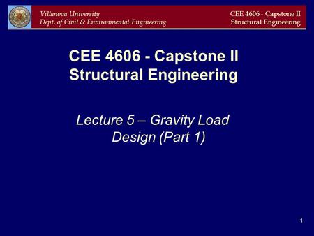 CEE Capstone II Structural Engineering