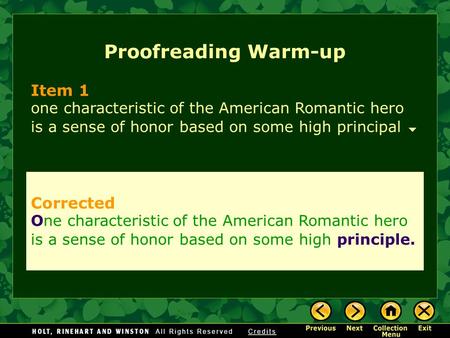 Proofreading Warm-up Item 1 Corrected