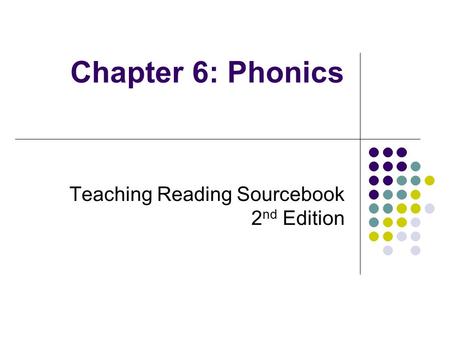 Teaching Reading Sourcebook 2nd Edition