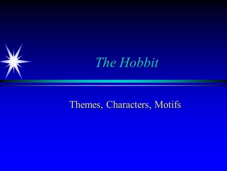 Themes, Characters, Motifs