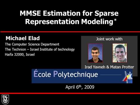 MMSE Estimation for Sparse Representation Modeling