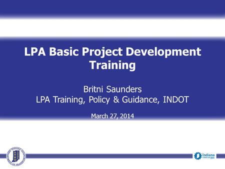 LPA Basic Project Development Training