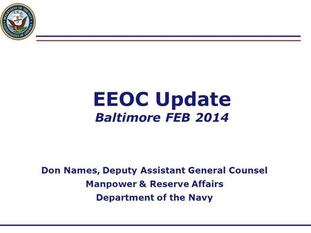 EEOC Update Baltimore FEB 2014