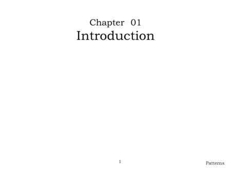 Patterns Chapter 01 Introduction 1. 2 Introduction brunel.ac.uk Tower D Room 409.
