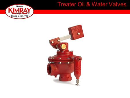 Treater Oil & Water Valves