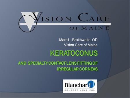 Keratoconus And specialty contact lens fitting of irregular corneas