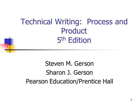 Technical Writing: Process and Product 5th Edition