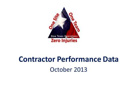 Contractor Performance Data October 2013.  WWW.TOCAS.ORG WWW.TOCAS.ORG New TOCAS Website.