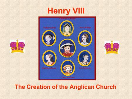 Henry VIII The Creation of the Anglican Church. Henry VIII... Becomes King at age 18 –BUT only after his brother Arthur died unexpectedly Was a devout.